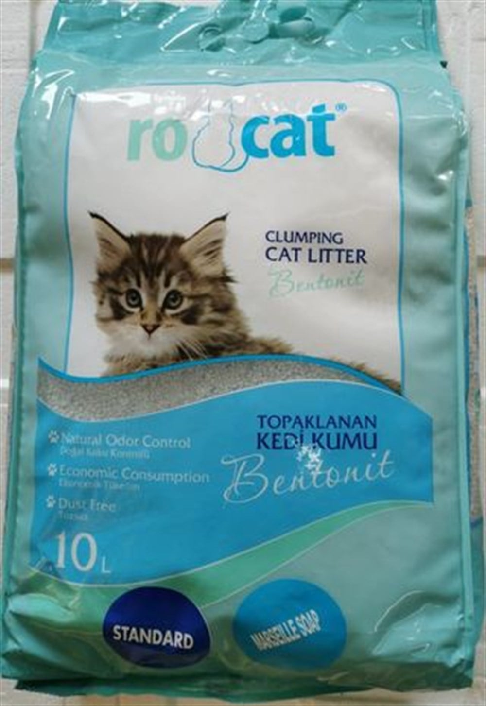 Ro Cat Bentonit  Marsilya Sabunu  Kokulu  İnce Taneli 10 lt Kedi Kumu